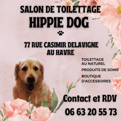 Logo HIPPIE DOG - TOILETTAGE AU NATUREL