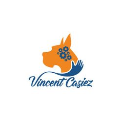 Logo Vincent casiez éducateur canin comportementaliste zootherapeute